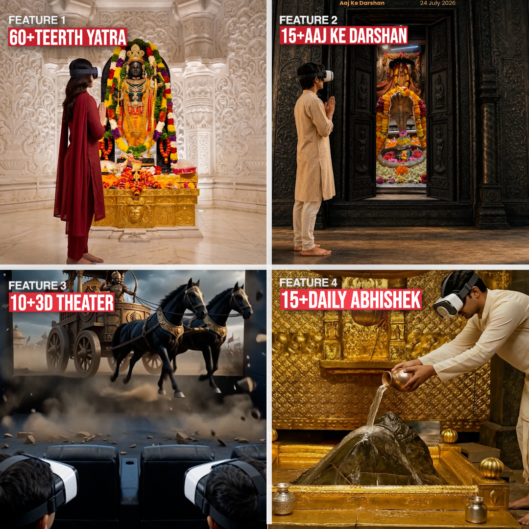 Durlabh Darshan with VR Headset & App Subscription | For All Age Groups