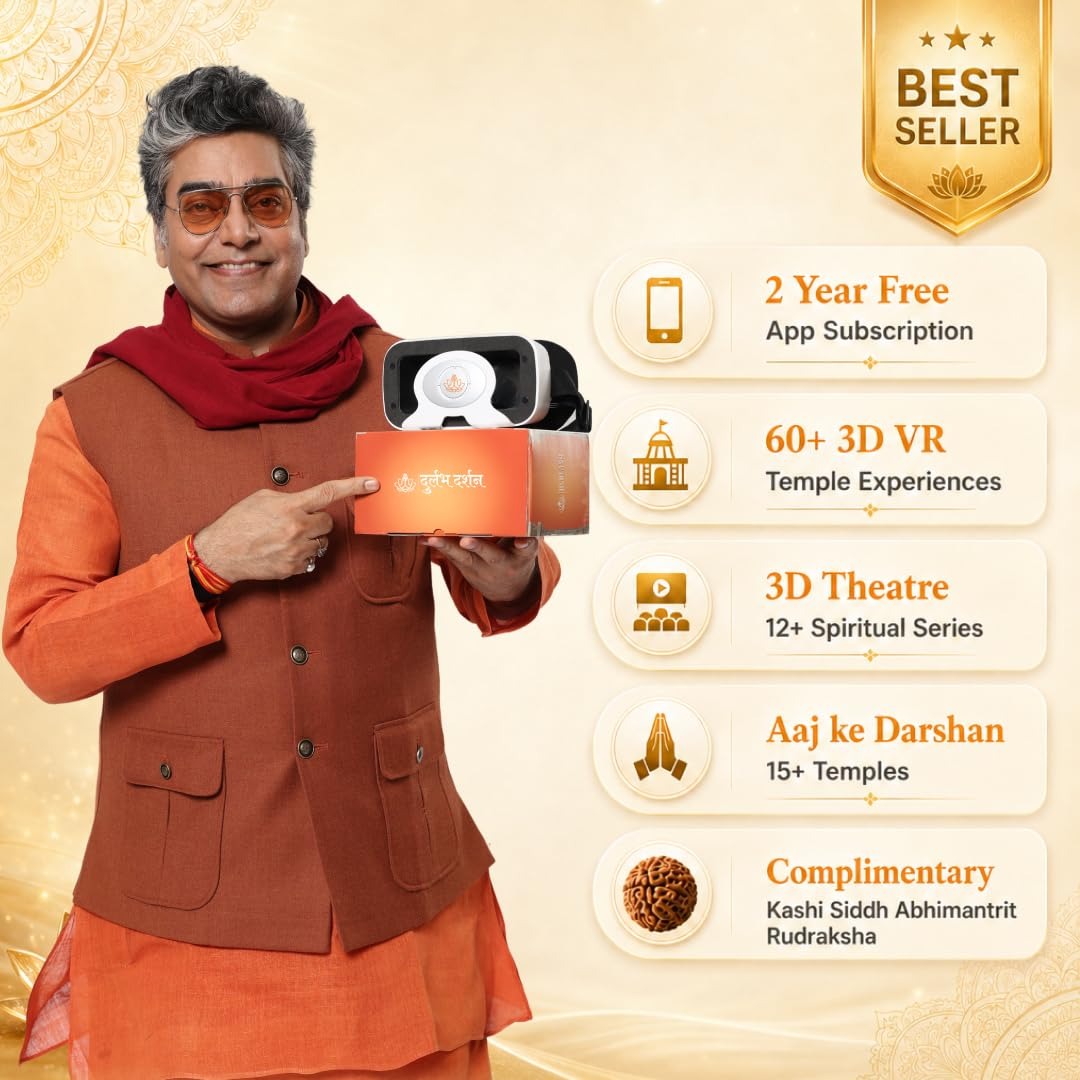 Durlabh Darshan with VR Headset & App Subscription | For All Age Groups